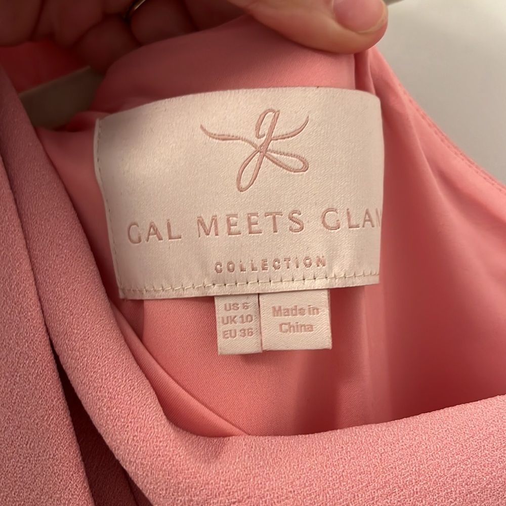 Gal Meets Glam Pink One Shoulder Sylvia Jumpsuit - Picture 7 of 8